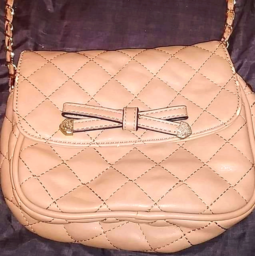 Leather faux purse